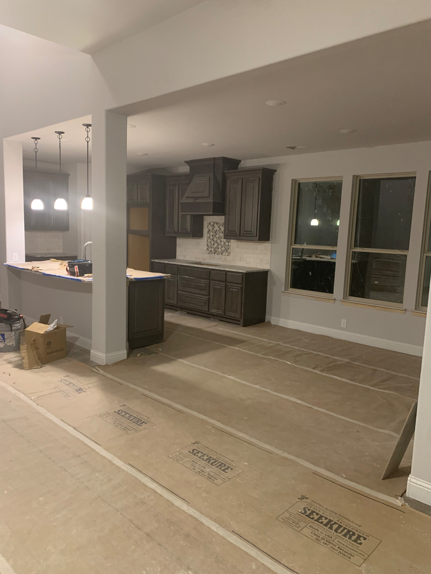 Completed kitchen finish-out on a UCSM home
